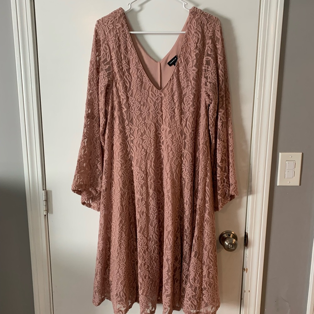 Torrid Long Sleeve Lace Dress